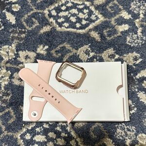 Pink Watch Band with Rose Gold Frame